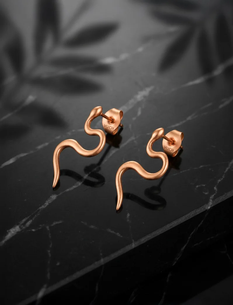 Uhani Vireya Rose Gold