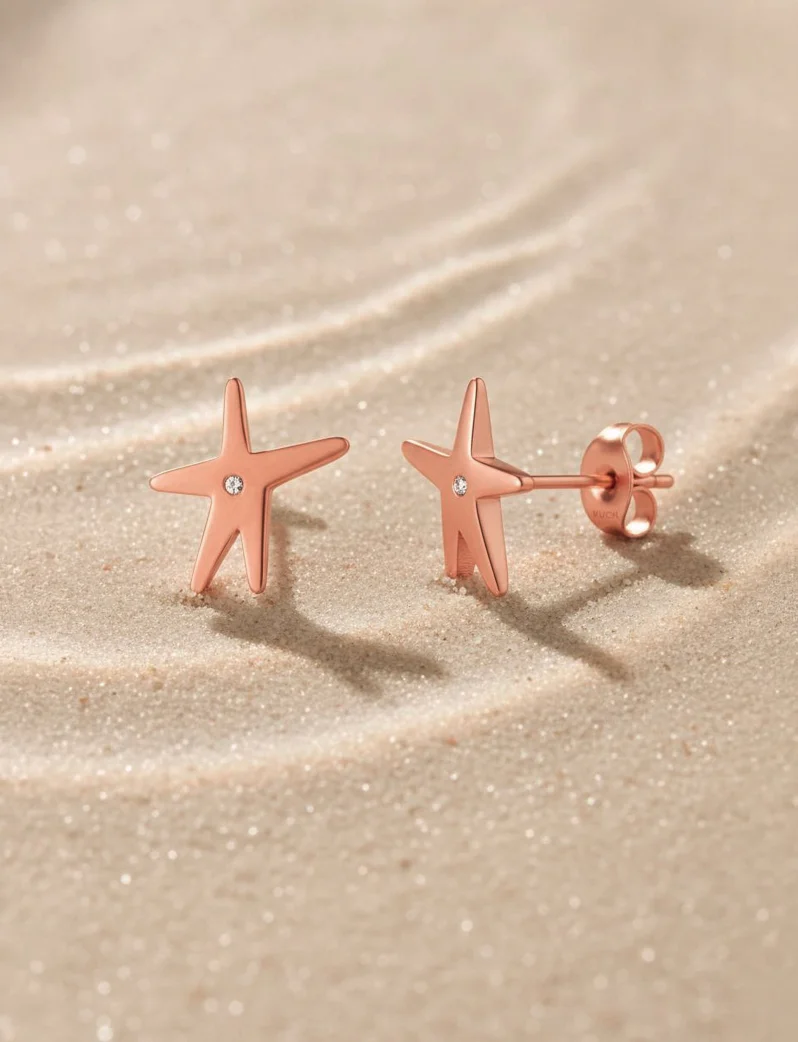 Uhani Nyxa Rose Gold