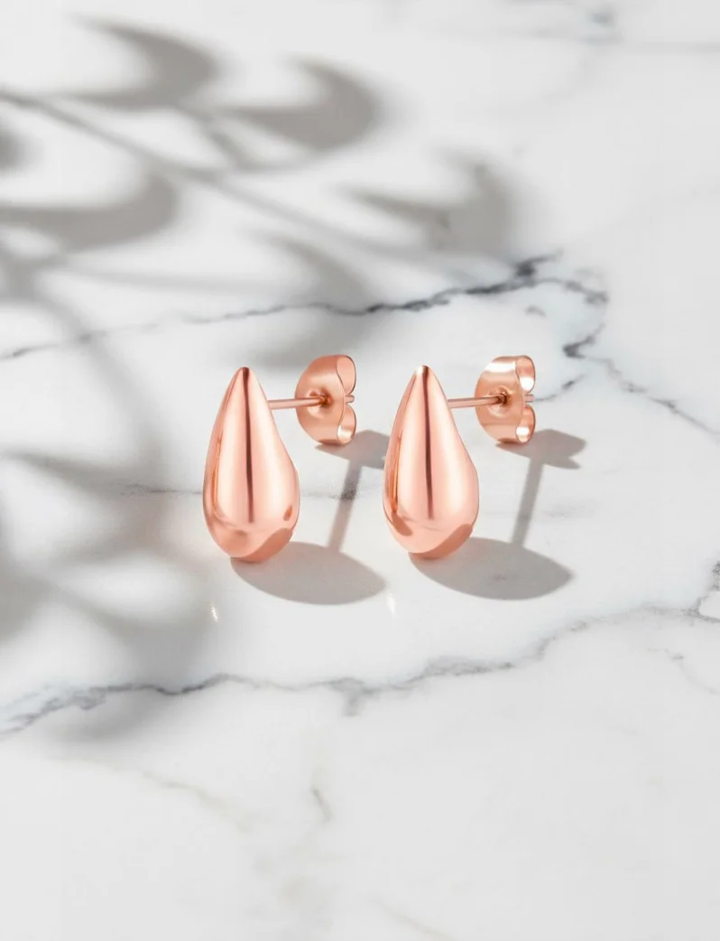Uhani Lurea Rose Gold