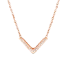 Ogrlica Amelora Rose Gold